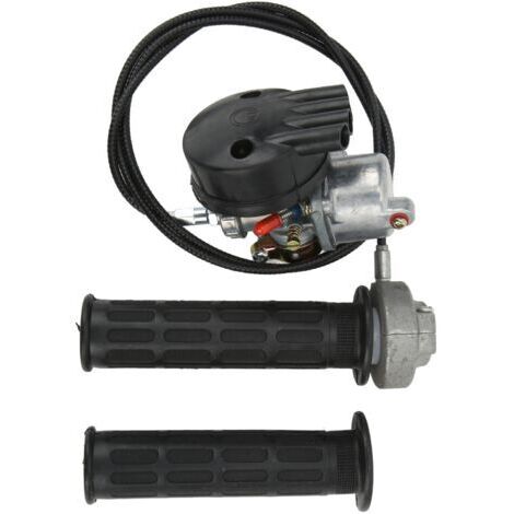 Kit de câble de poignée d'accélérateur de carburateur pour moteurs 2 temps 49cc 60cc 66cc 80cc de bicyclette motorisée (1/4)