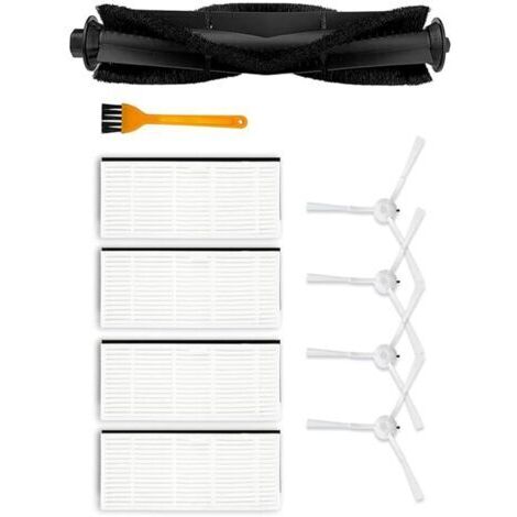 Kit de 10 brosses latérales principales pour aspirateurs Robots pour Ultenic pour T10, 1 Brosse Rouleau Principale, 4 filtres HEPA (1/4)