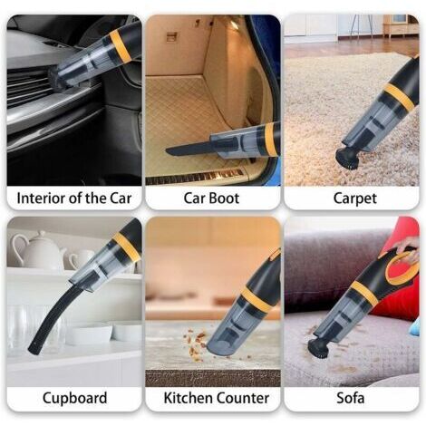 FOREHILL Aspirateur Voiture,Aspirateur a Main sans Fil,Portable 120W 8500PA,Rechargeable (1/4)