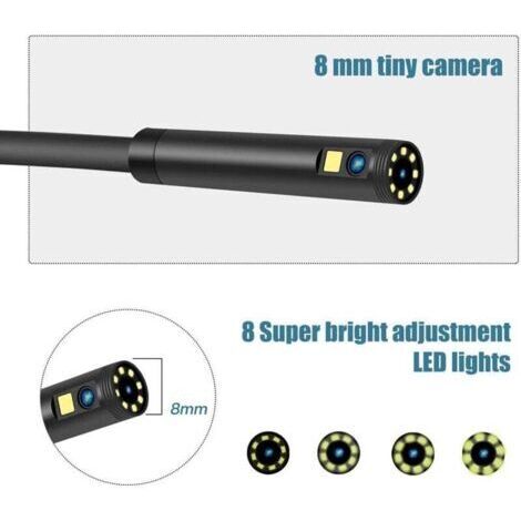 Forehill – Caméra d'inspection endoscope 1080P HD – Écran LCD 4,3 pouces – Étanche IP67 – 8 lumières LED – Longueur du câble 2 mètres (1/4)