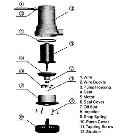 Pompe de cale DC semi-automatique petite pompe submersible 110012v (1/4)