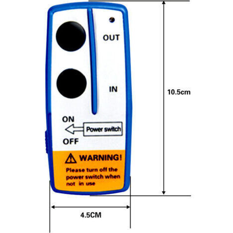 Télécommande de treuil sans fil 12 V, kit de télécommande de treuil sans fil universel 12 V 50 pieds pour camion de voiture (2 grandes télécommandes incluses) (1/4)