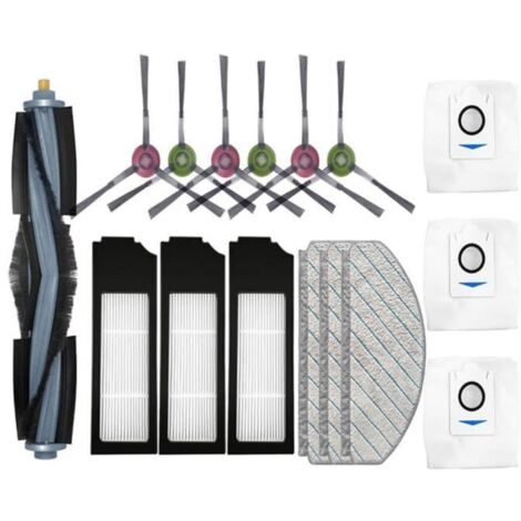 pour Aspirateur Robot Ecovacs X1 plus Brosse LatéRale Principale Filtre Hepa Sac à PoussièRe pour Vadrouille ACCESSOIRE (1/5)