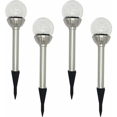 Nouvelles lampes solaires Lampes solaires à fissure 4pcs Lampes solaires pour pelouse (1/5)