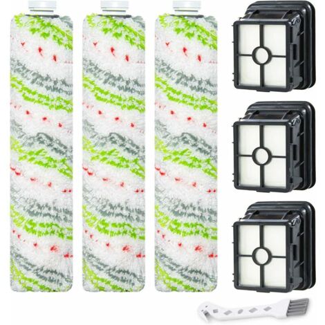 Le kit de brosse et de filtre de remplacement 2554A est compatible avec les aspirateurs tout-en-un Bissell CrossWave Wireless Max 2554A, 2590, 2593 et ​​2596 (1/5)