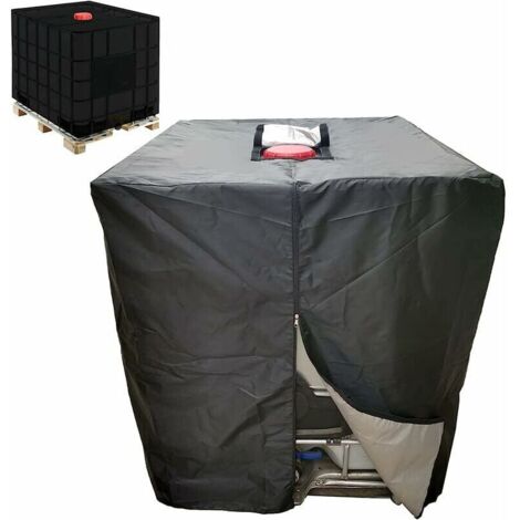 FOREHILL Bâche Réservoir d'eau 1000 L Couverture Container Citerne Eau Pluie avec Fermeture éclair Coupe-Vent Anti-UV Résistant à la Déchirure T-Audace (1/5)