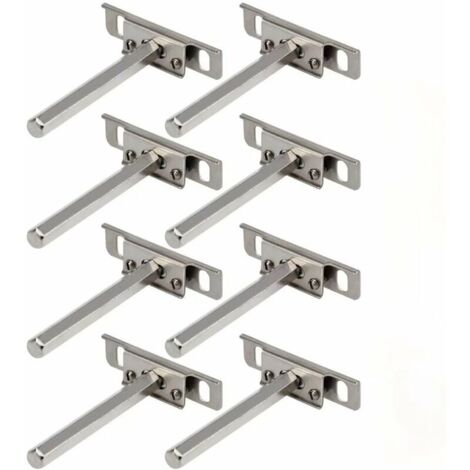 Support de cloison de support de plaque en forme de T caché 8 pièces colonne hexagonale de 12 cm mobile de 4 pouces (1/5)