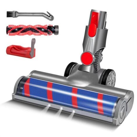 TêTe de Moteur de Brosse de Sol à Rouleau Souple/Dur pour Aspirateur Dyson V7 V8 V10 V11 V15 avec Phare LED et Verrouillage Triger (1/5)