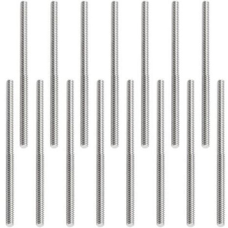15 Pièces Tige Filetée M6 x 100mm Tige Filetée Inox M6 Tiges Filetées en Acier Inoxydable Entièrement Filetée Tige Goujons, Tige Entièrement Filetée (1/5)