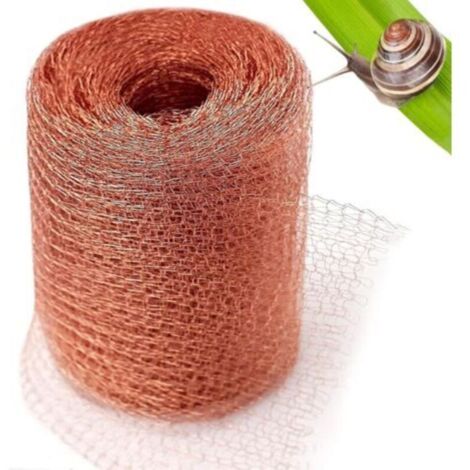 10 Mètres Filet Cuivre Anti Limaces et Escargots,Anti Rongeur de Haute Qualité Bande de Cuivre Contre Les Escargots pour Jardin,Maison,Potager