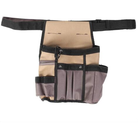 CCYKXA Sac de taille de jardin, 10 poches sac de ceinture multifonctionnel portable pour outils de jardinage, ceinture réglable, pour homme et femme (1/4)