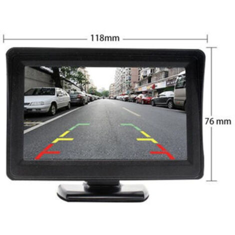 Caméra de recul, écran LCD 4,3 pouces, idéale pour le camping, les voitures, les camions, les fourgonnettes, les pick-ups et les camping-cars.
