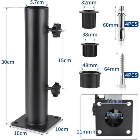 Lot de 4 supports d'étagères murales en métal, 8 pouces, support d'étagère robuste, supports rustiques en forme de L, étagères flottantes pour cuisine à domicile avec vis (1/4)