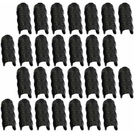 CHOYCLIT Accessoire pour serre,30pcs 32mm Serre Clips,Pinces à Tuyau pour la Fixation des Housses au Jardin Serres,des Films,des Plantes