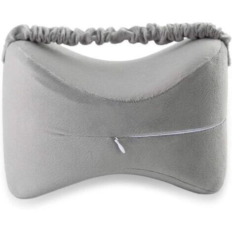 Pillows Mousse À Mémoire De Forme À Rebond Lent Multi-Purpose Grossesse Side Sleepers Back Blessures Coussinets De Jambe Leggings avec Elastic Strap Washable Cover Gris,Grayelasticband (1/5)