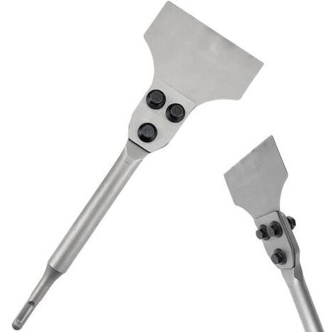 CHOYCLIT Burin SDS PLUS Carrelage 14X300X50, Burin Plat pour Carreleur Haute Qualité, Ciseau à Carrelage Burin Coudé avec Tige Ronde pour Céramique et Carreaux de Sol (1/5)