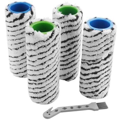 CHOYCLIT Accessoire pour aspirateur,Lot de 4 Brosses à Rouleaux pour FC7 FC7 Premium FC5 FC5 Premium FC3 PièCes de Nettoyeur de Sol (1/5)