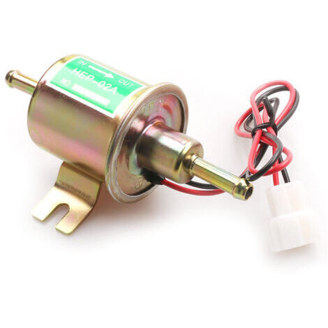 CHOYCLIT 12V Pompe à Carburant Électrique (4 7PSI),Pompe à Essence Universel,HEP 02A,Convient pour l’essence et le Diesel,Compatible avec Toutes Sortes de Machines (1/5)