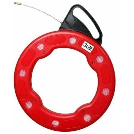 CHOYCLIT Tire fil Aiguille d'électricien Tire fil Fibre de verre Ø 4mm 30M