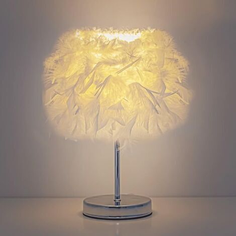 Veilleuse en Plumes for décoration de Chambre, Idéale for la décoration de Chambre et Les éléments de décoration Funky Veilleuses,USB dimmable(trois couleurs)