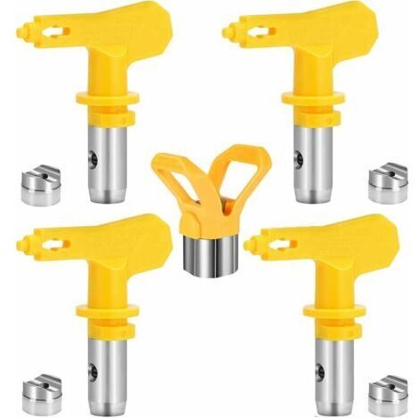 CHOYCLIT Buse de Pulvérisation Airless,Buse Airless pour Pistolet à Peinture Haute Pression (Tapez 215 311 317 517)