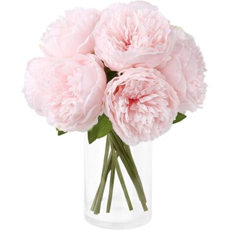 Fleurs artificielles en soie : pivoines et hortensias pour décoration maison (1/4)