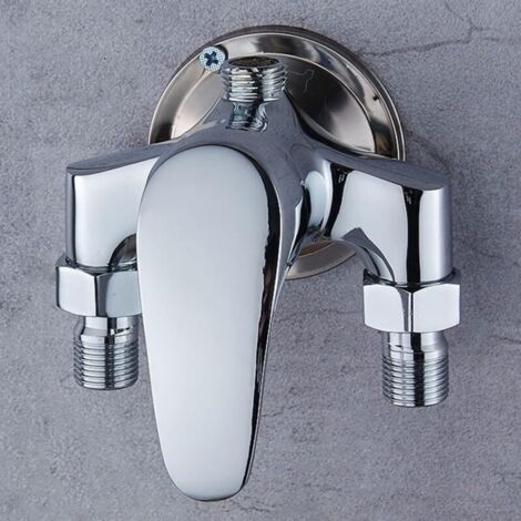 LaBlanc - Mitigeur de douche,Mitigeur Douche Ensemble Robinet de Salle de Bain Chauffe-eau Solaire Mitigeur en Laiton Exposé d'eau Chaude et Froide G1/2 interrupteur de Douche (1/4)