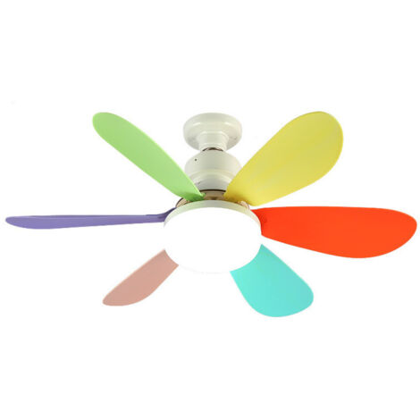 Tuserxln – Ventilateur de plafond E27 40W – Silencieux – Installation facile sans câblage – Circulation d'air optimale – Couleur blanche (1/5)