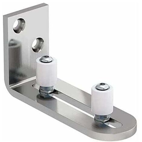 Ajustable Guide de Plancher Mur / porte Guide Inférieur Pour Porte en Bois Coulissante Acier inoxydable (1/4)