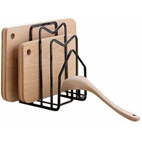Support de planche à découper, support de couverture de pot, support de stockage de planche à découper support de vidange de comptoir de cuisine-Ensoleillé (1/4)