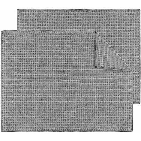 CCYKXA Lot de 2 Tapis de séchage en Microfibre égouttoir à Vaisselle à séchage Rapide pour Cuisine comptoir Accessoires de Table Lavable en Machine