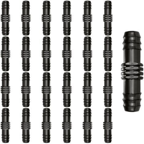 CCYKXA 25 Pièces 16mm Connecteurs de Tuyaux, Connecteur de Tuyau Cannelé en Plastique, Raccord D'irrigation, Connecteurs Barbelés de Tuyaux pour Système D'Irrigation, Direct (1/5)