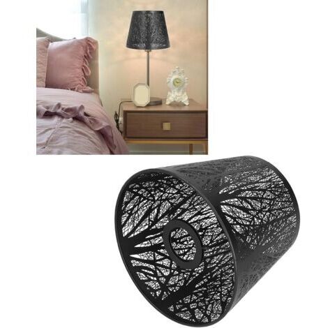 CCYKXA Abat-Jour D'Ombre D'Arbre,Abat-Jour En Fer Vintage Sculpté ForêT,Diamètre inférieur 14 cm, diamètre supérieur 10 cm, hauteur 15 cm Pour Lampe De Table DéCoration De Chevet De Chambre à Coucher (1/5)