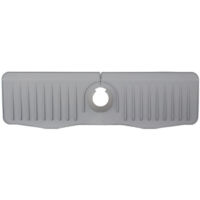 Joint de Robinet en Silicone Épais Gris - Anti-Éclaboussures pour Lavabo et Toilette