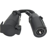 Adaptateur De Prise Remorque 7 Voies, Connecteur De Câblage Rond Européenne 7 Broches Vers Américaine Accessoires Adaptateur Prise Remorque Usa Europe Pour Voiture, Remorque, Attelage, Caravane