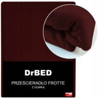 Drap-housse en éponge élastique 140x200 Bordeaux Polish