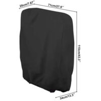 FOREHILL Housse de Protection pour Chaise Longue Pliante,Housse Relax Jardin pour Fauteuil Relax,Housse Relax Jardin Oxford pour Fauteuil Relax,Anti-poussière,Imperméable,Anti-UV (207134cm)