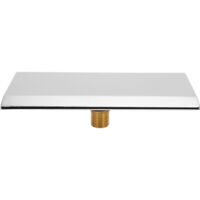 Eosnow Bec de baignoire cascade G1/2, filetage externe, SPA, salle de bain, piscine, buse de sortie de cascade murale argentée