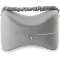 Pillows Mousse À Mémoire De Forme À Rebond Lent Multi-Purpose Grossesse Side Sleepers Back Blessures Coussinets De Jambe Leggings avec Elastic Strap Washable Cover Gris,Grayelasticband