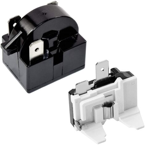 Greluma QP2-4.7 PTC-Anlaufrelais, 3-polig, 4,7 Ω, Anlaufrelais und Überlastschutz für Kühlschränke, kompatibel mit 1/2-PS-Kompressoren (Modell 6750C-0005P).