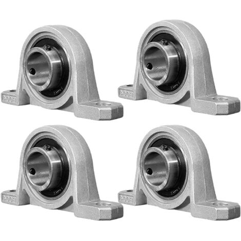Stück 20-mm-Lager mit Halterung, Zinklegierungs-Wellenlager, Auto-Bore-Flansch, Zinklegierungslager， Lagergehäuse aus Legierung, verwendet für Fräsmaschinen und 3D-Drucker