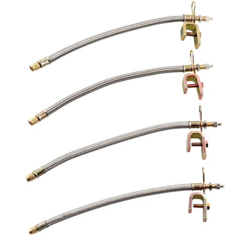 Reifenventilverlängerung, Reifenventilverlängerung für LKW-, Bus- und Anhängerreifen, 30 cm, 4er-Pack