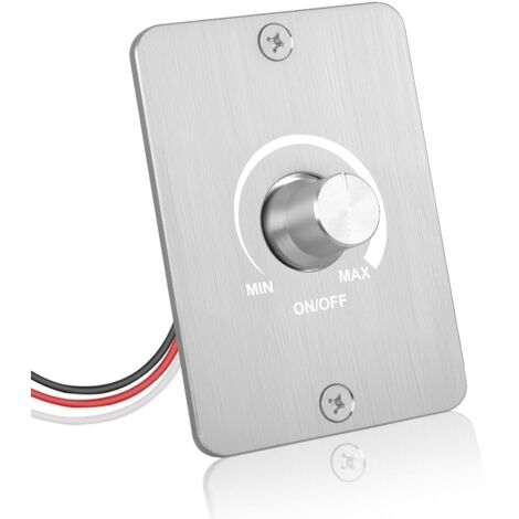 PWM-LED-Dimmerschalter, 12 V DC, 5 A, stufenloses Dimmen, flimmerfrei, einfache Installation für Wohnmobil, Boot, LKW, Transporter, Wohnwagen