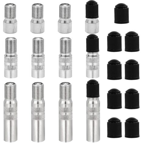 Reifenventilverlängerung, 39 mm verlängerter Adapter aus Aluminiumlegierung für die Aufblasdüse von Elektrorollern, kompatibel mit XIAOMI M365, M365Pro, Dualtron und anderen Rollern