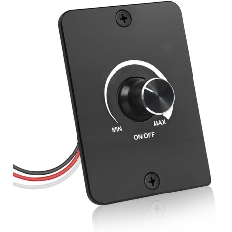 PWM-LED-Dimmerschalter, 12 V DC, 5 A, stufenloses Dimmen, flimmerfrei, einfache Installation für Wohnmobil, Boot, LKW, Transporter, Wohnwagen