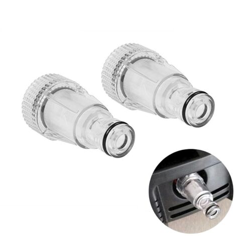 Wasserfilter für Hochdruckreiniger, Wassereinlassfilter für Hochdruckreiniger, Gartenarmaturen, kompatibel mit Gartenanschlüssen, 2 Stück