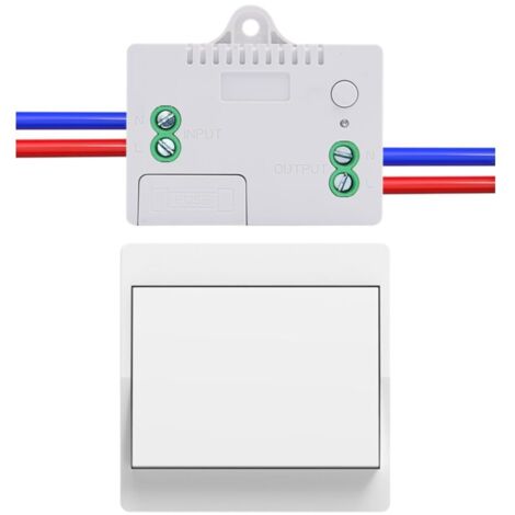 Funk-Wechselschalter EU, batterielos, 1 Stück, selbstversorgendes Funk-Zweiwege-Schalter-Set, batterieloser Funkfernbedienungsschalter für die Heimbeleuchtung (EU 1-fach 1V 1A)