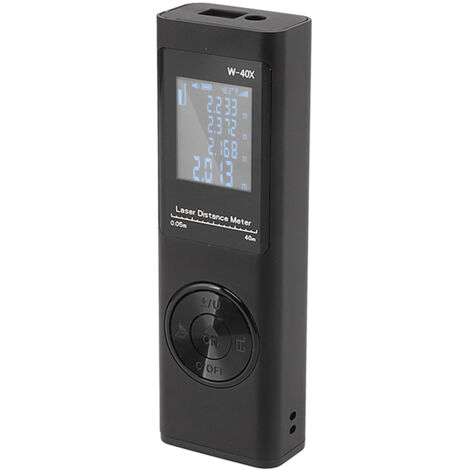 Télémètre infrarouge portatif, télémètre de 40 mètres, règle électronique en alliage d'aluminium de haute précision, avec fonction de niveau électronique. (1/5)