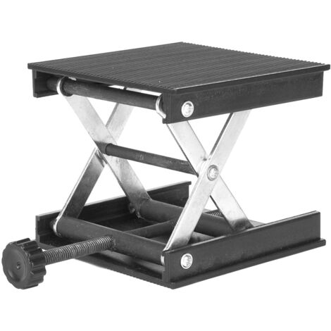 Plateforme élévatrice à niveau laser avec base noire, plateforme de test en laboratoire 90 x 90 mm