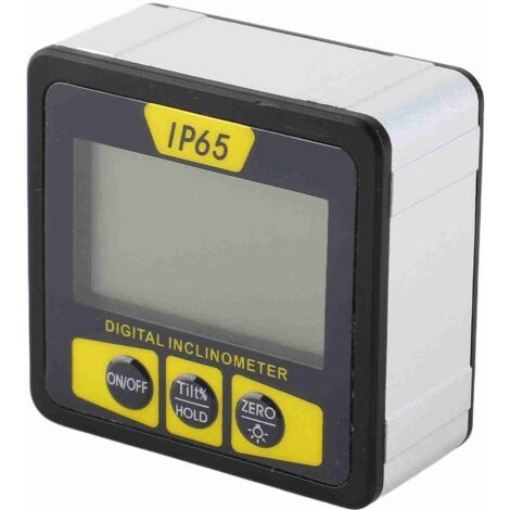 Boîtier d'inclinomètre numérique étanche à la poussière et à l'eau, inclinomètre numérique IP65, jauge d'angle, niveau multifonctionnel, règle d'angle, mesureur de pente (1/5)